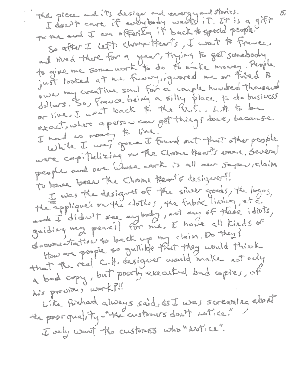 Letter page 5