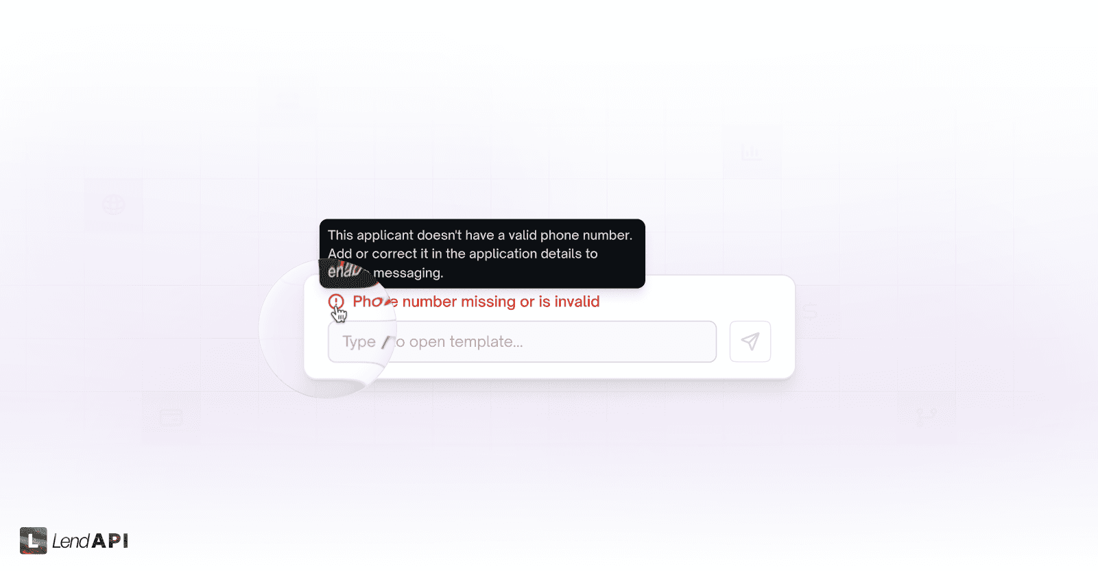 LendAPI Direct-to-Device Texting Platform - Error Handling