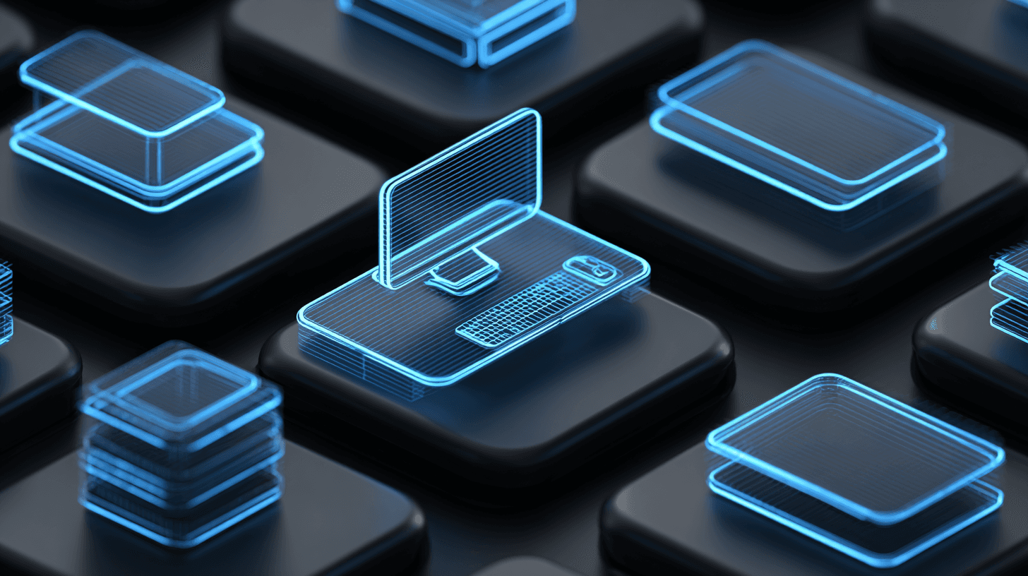 3D image of a computer