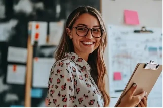 Clario cashflow overview card displaying income and expense trends over the past 7 days with a line chart.