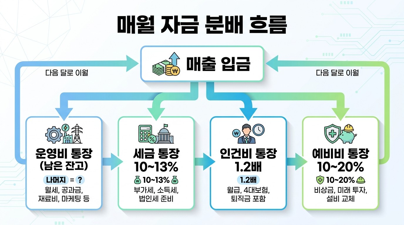매월 자금 분배 흐름