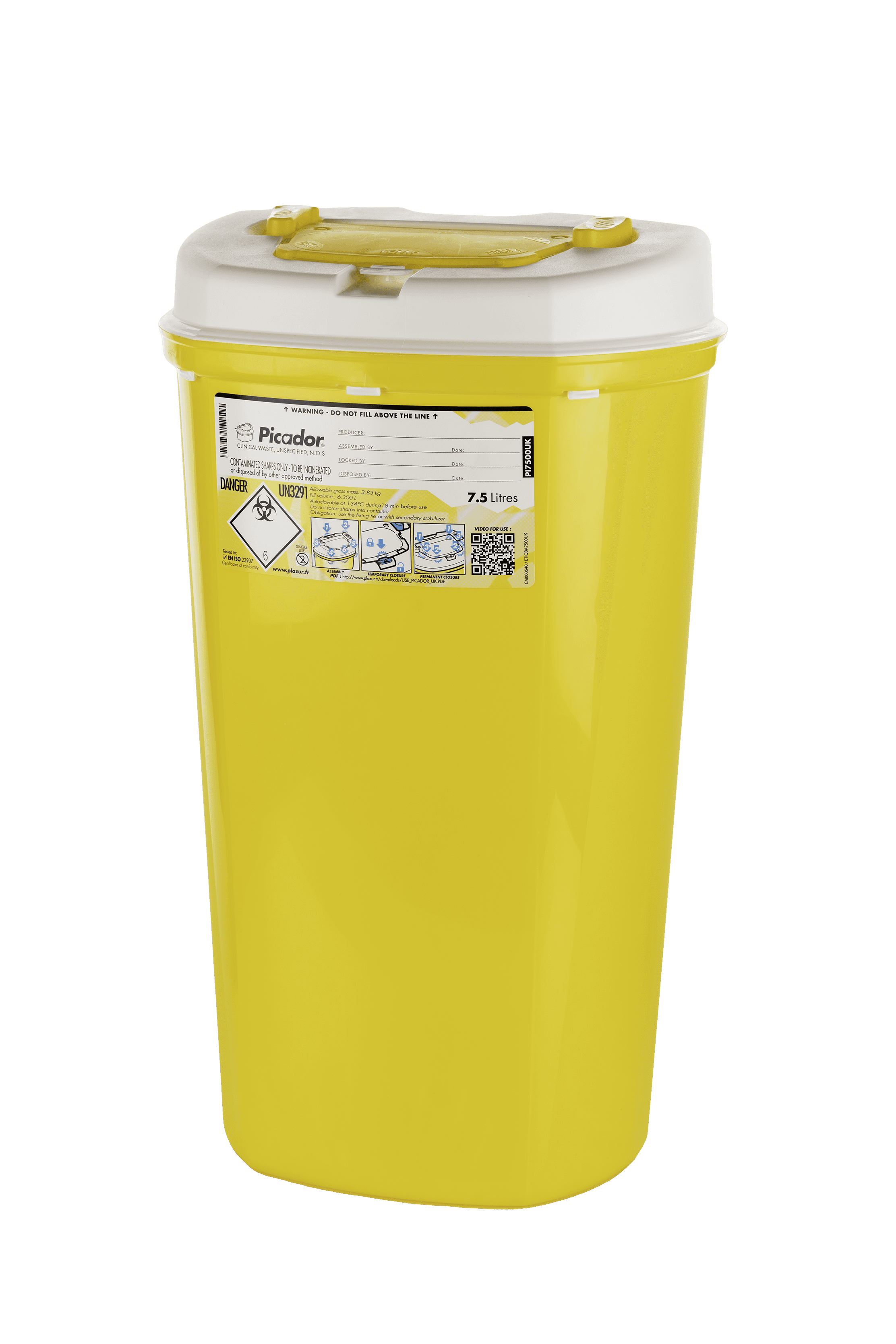 Plastic bins for hazardous waste