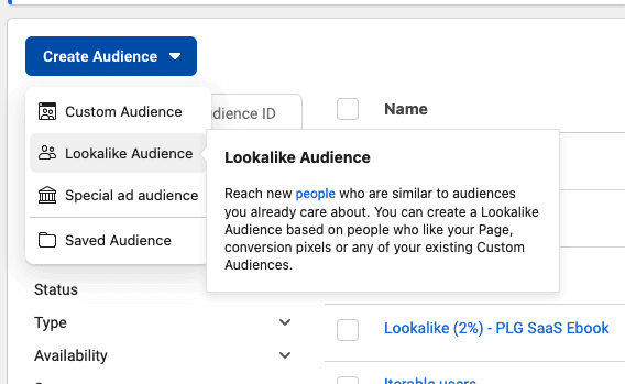 facebook lookalike audiences