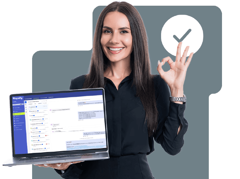 gestion ropofy crm whatsapp