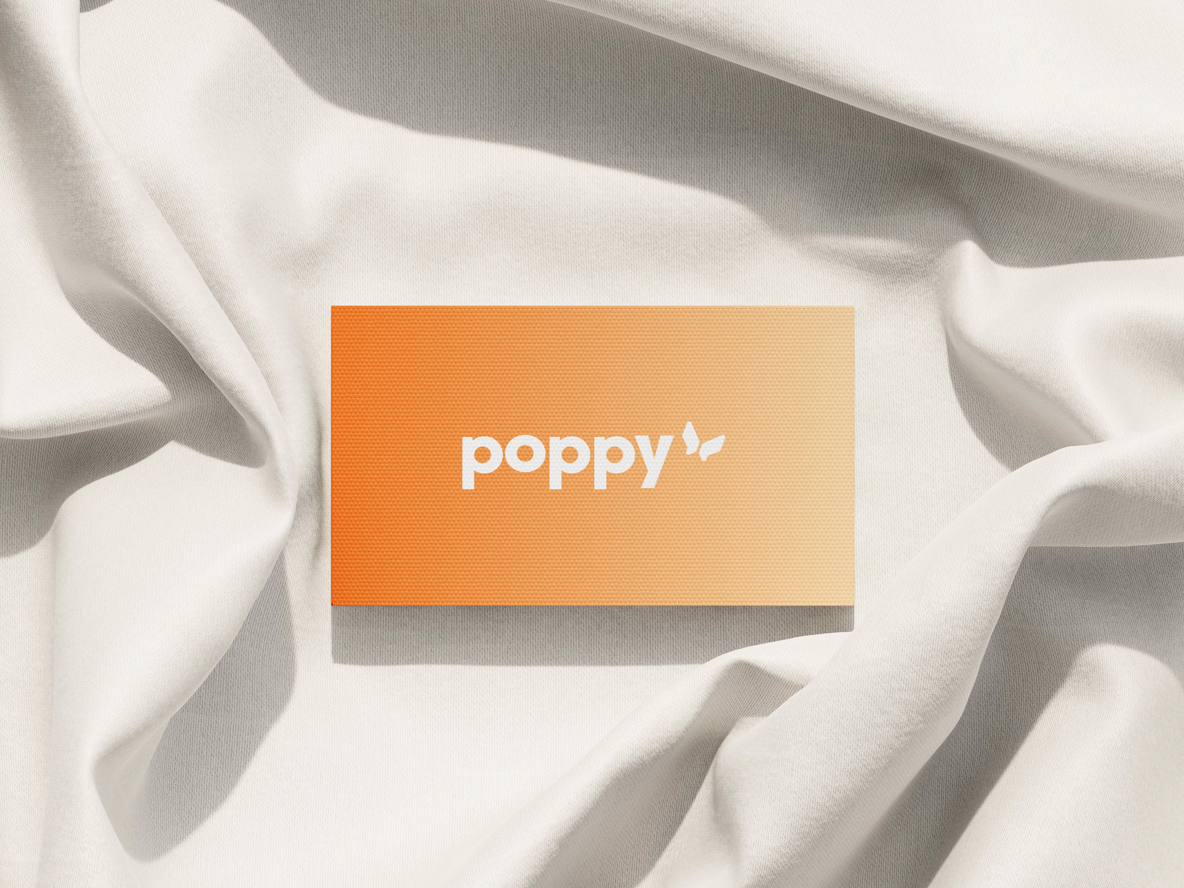 poppy coaching sint niklaas belgië visitekaartje huisstijl ontwerp logo