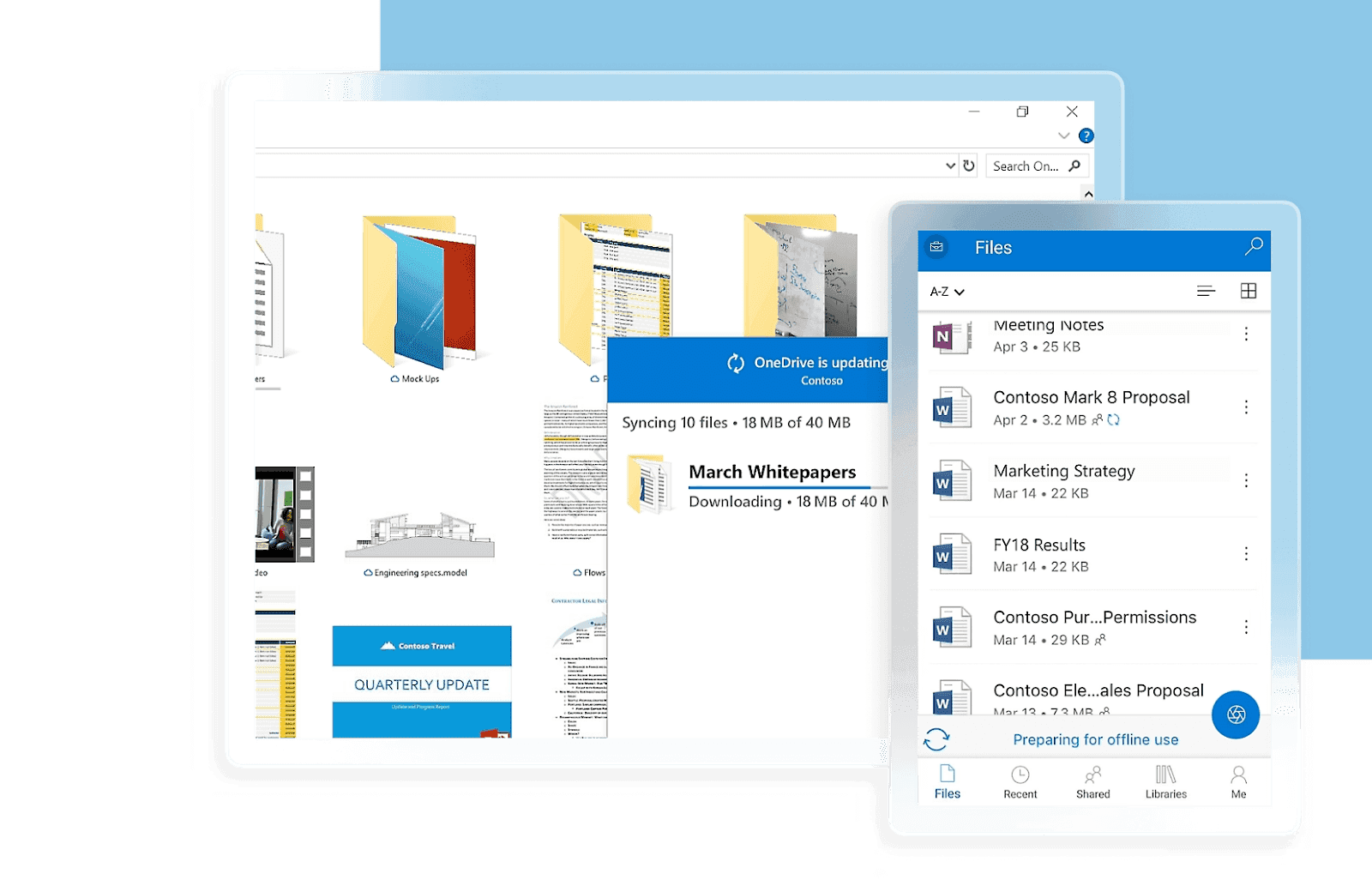 OneDrive cloud storage and file sharing for business