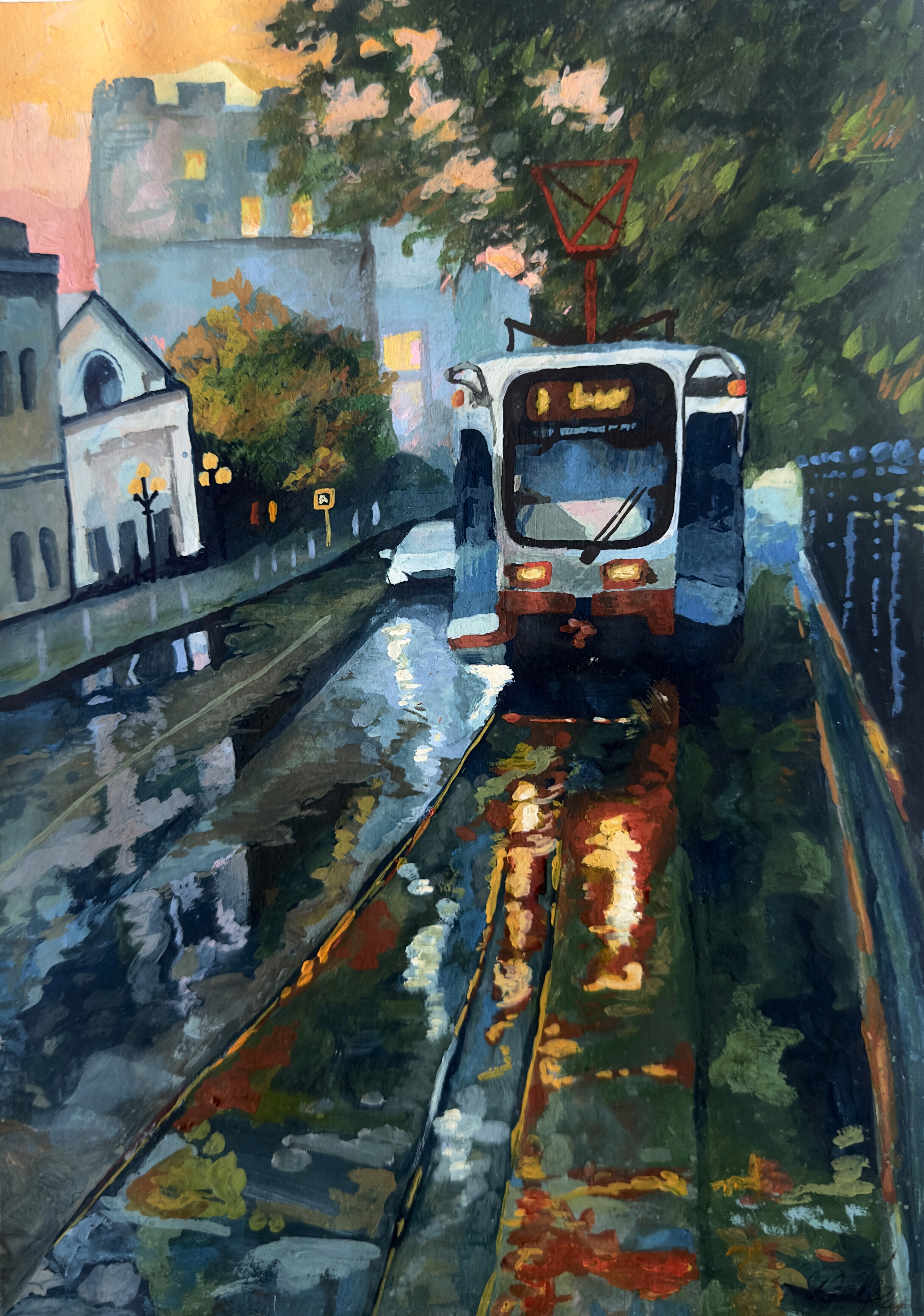 Replica of one of Sergey Volkov Riksovich's work, of a russian city.