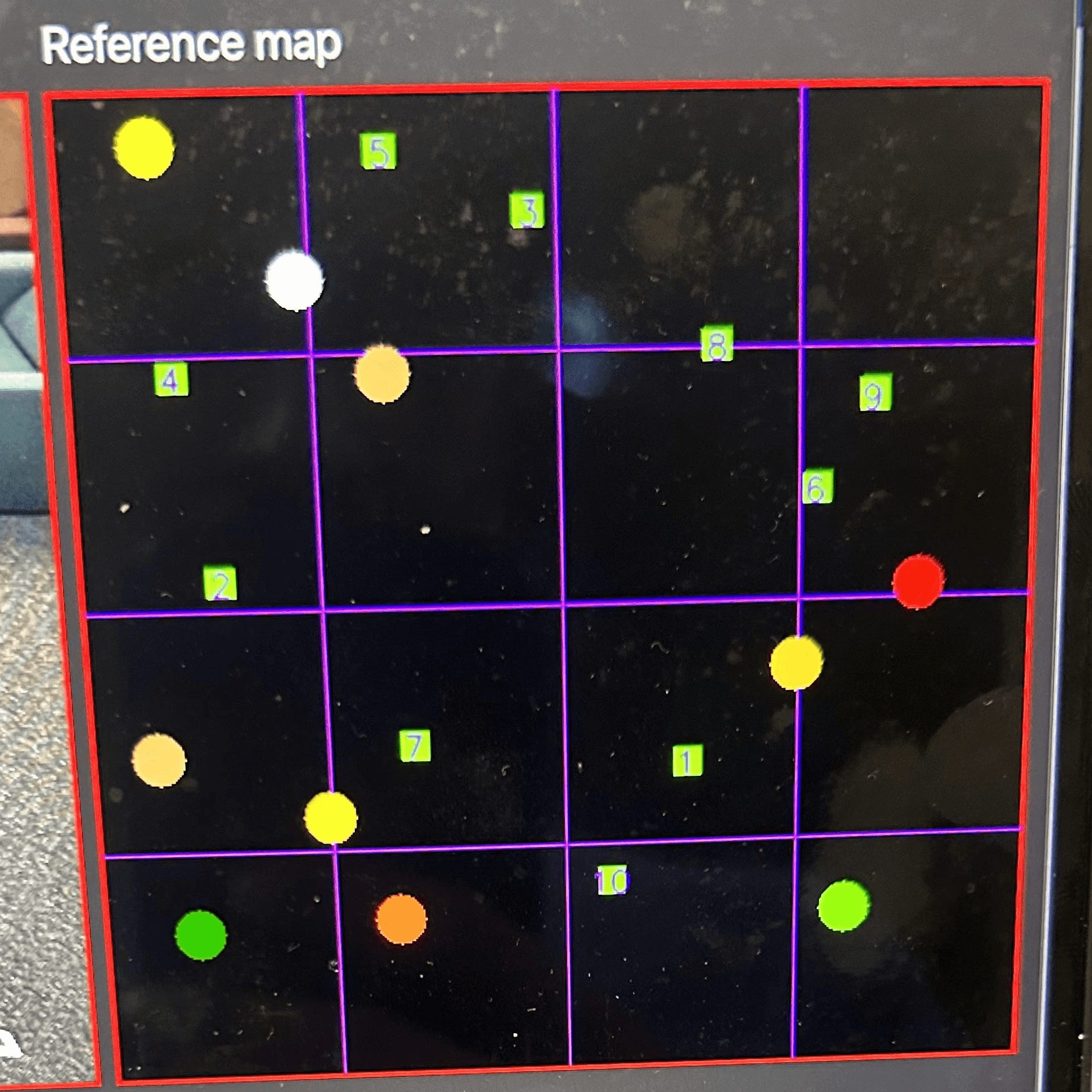 A reference map made for measuring SLAM accuracy