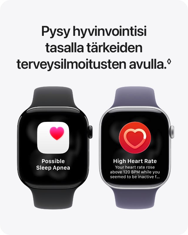 Apple Watch hyvinvointisi tasalla