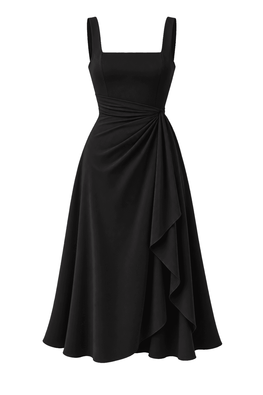 Black midi dress sample product image