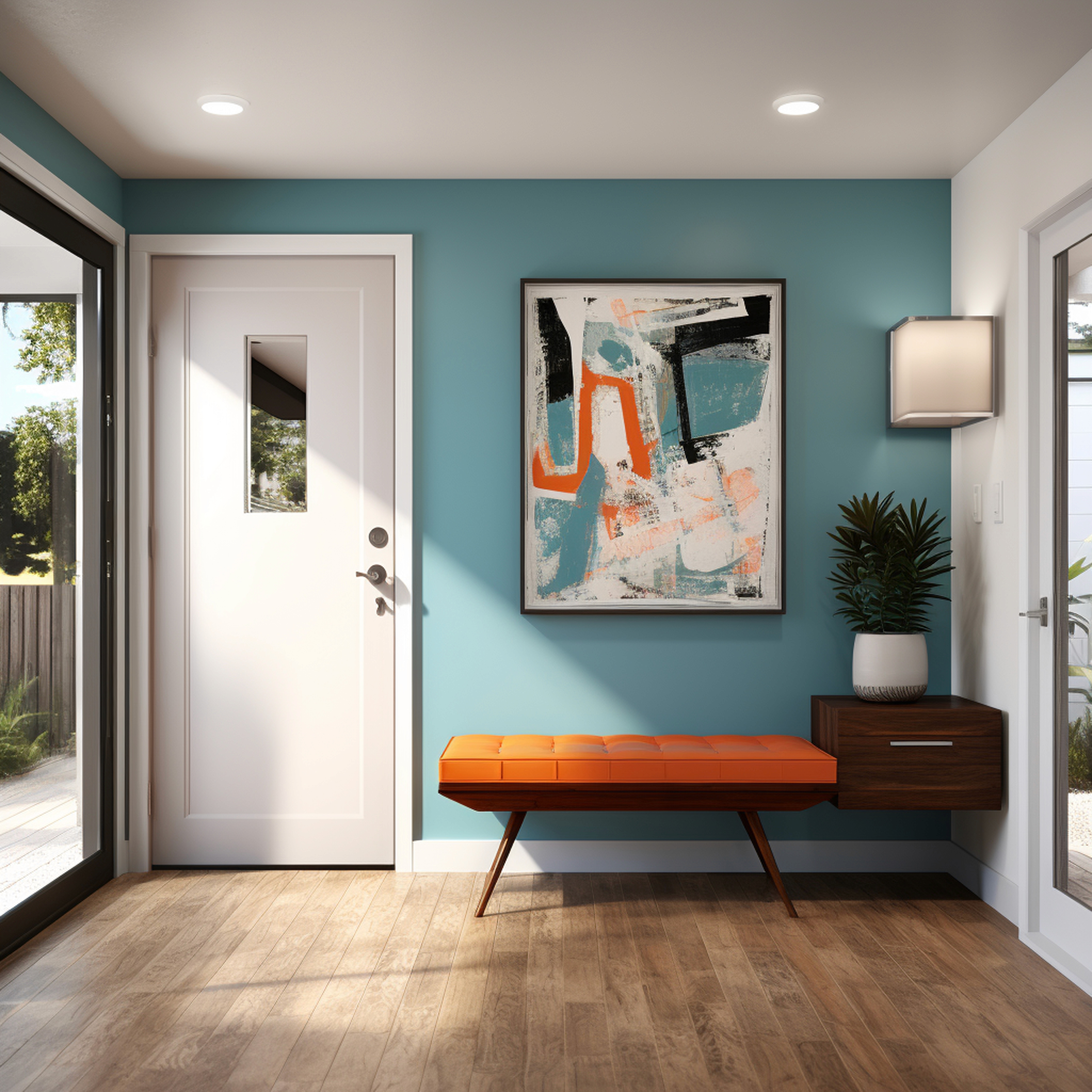 brown wooden chair beside white wall