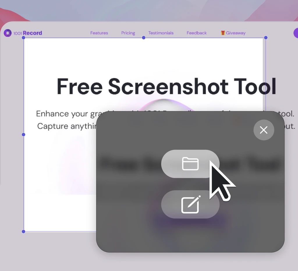 1001 record instant screenshot capture and manage