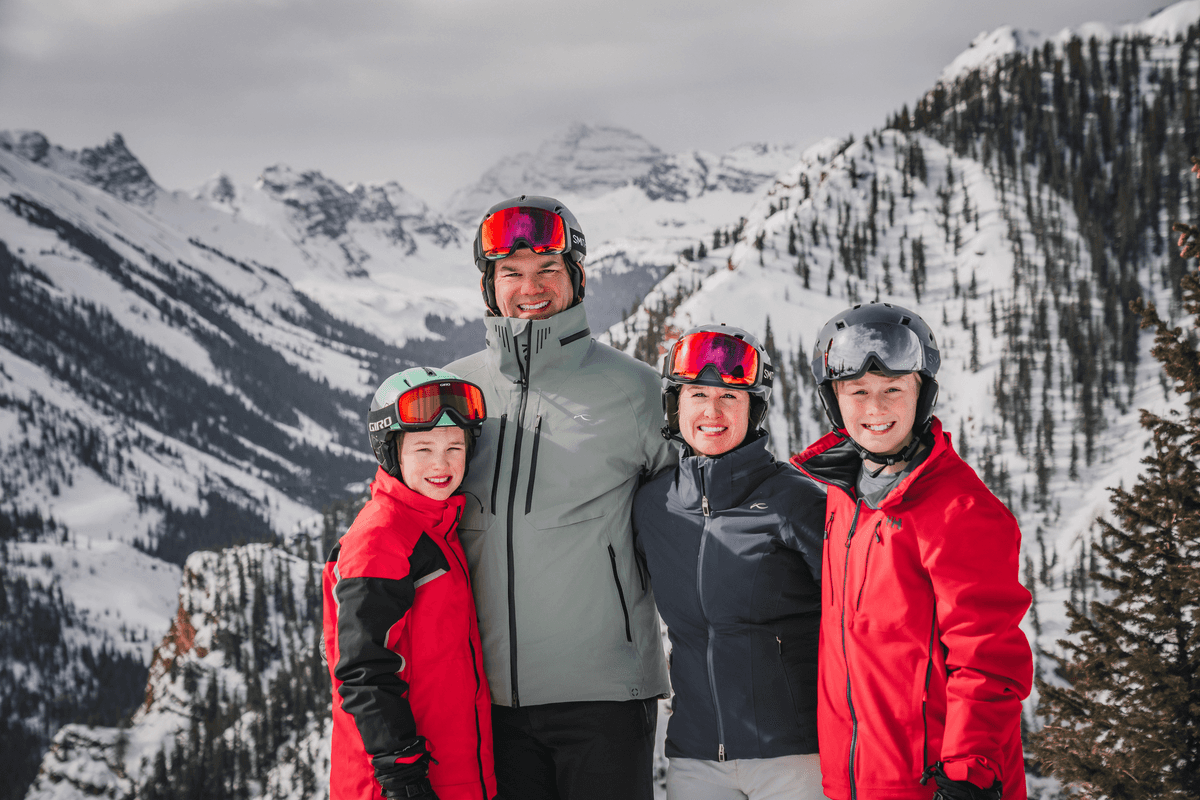 Ski action captured on the mountain in Aspen