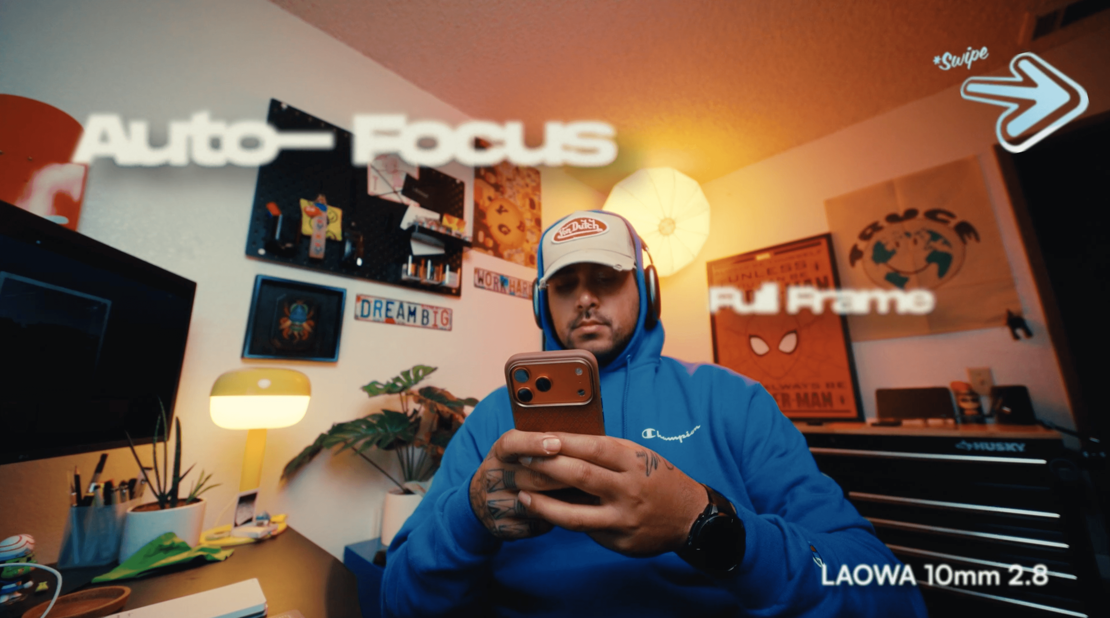 abstract orange butterfly with a light blue background