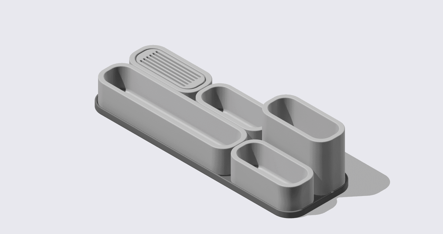 Nanosort Modularer Schreibtisch Organisierer