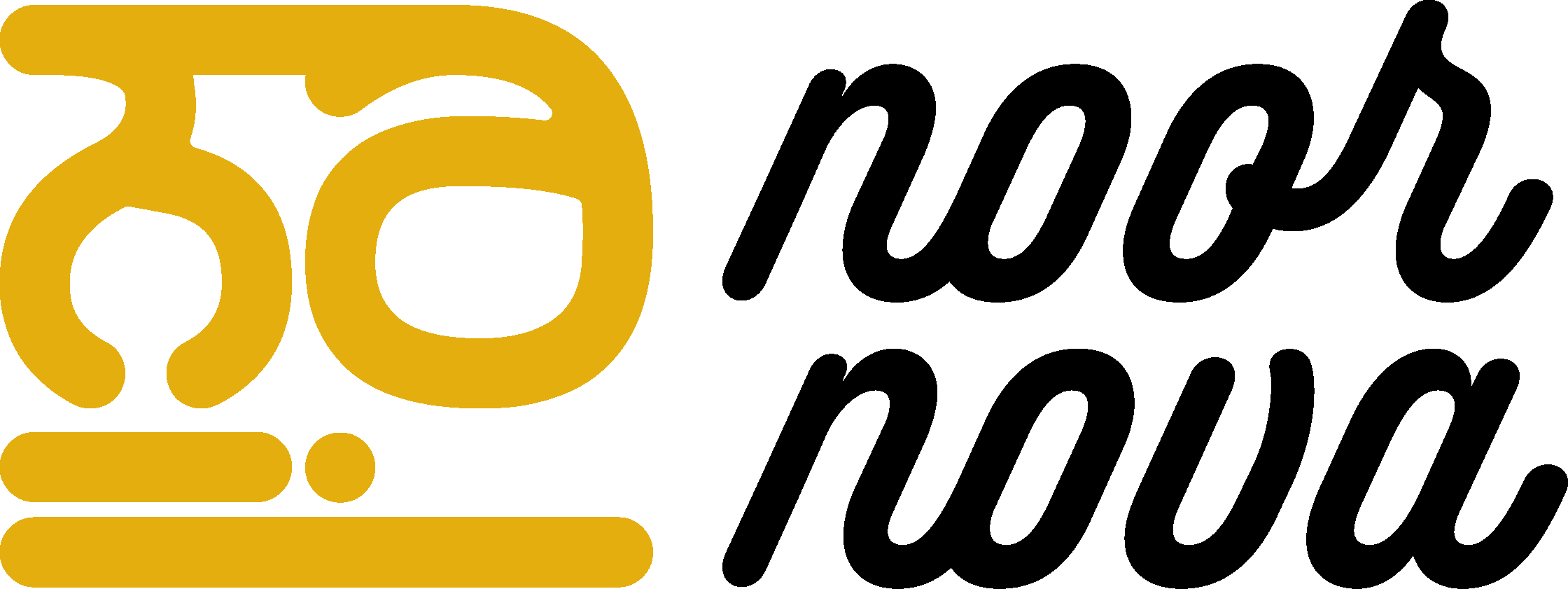Noor Nova black wordmark