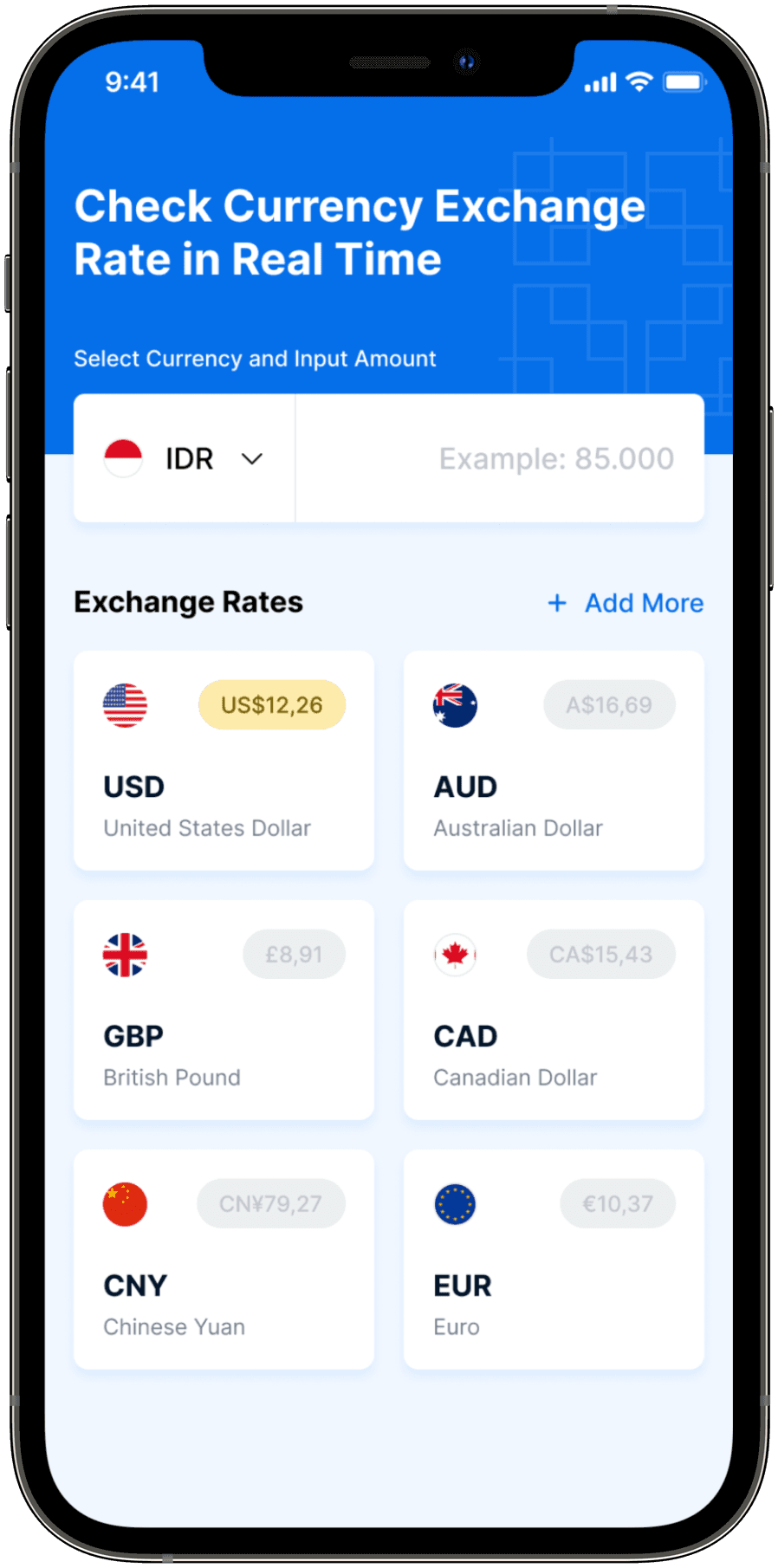 Currency exchange app design concept by Masbobz Works