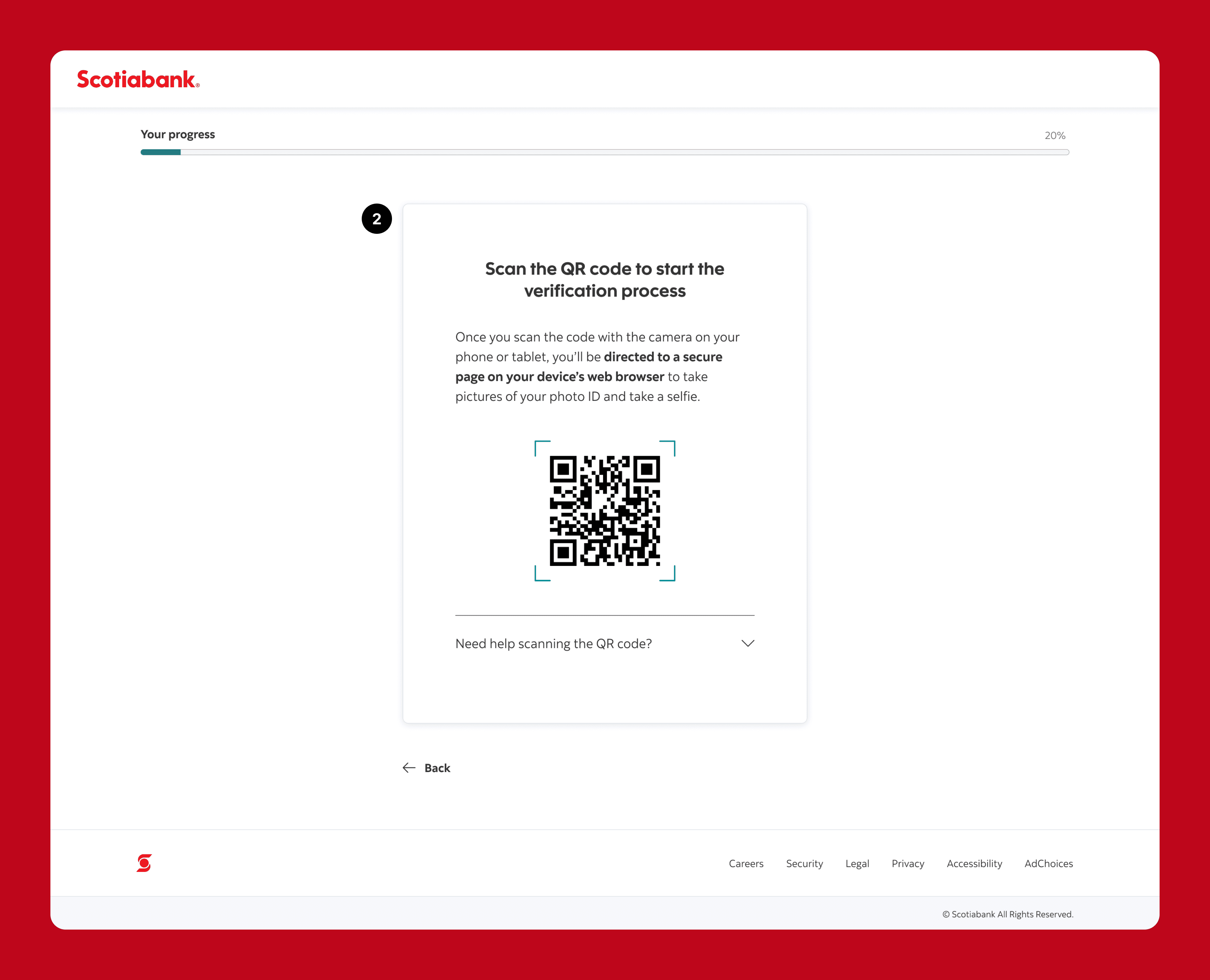 qr code page that leads clients to gemlato on their mobile device