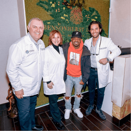 Bensonhurst Dental Care - Dr. Marina Rubinshtein, Dr. Alex Rubinshtein, and Dr. Daniel Rubinshtein with Jermaine Dupri