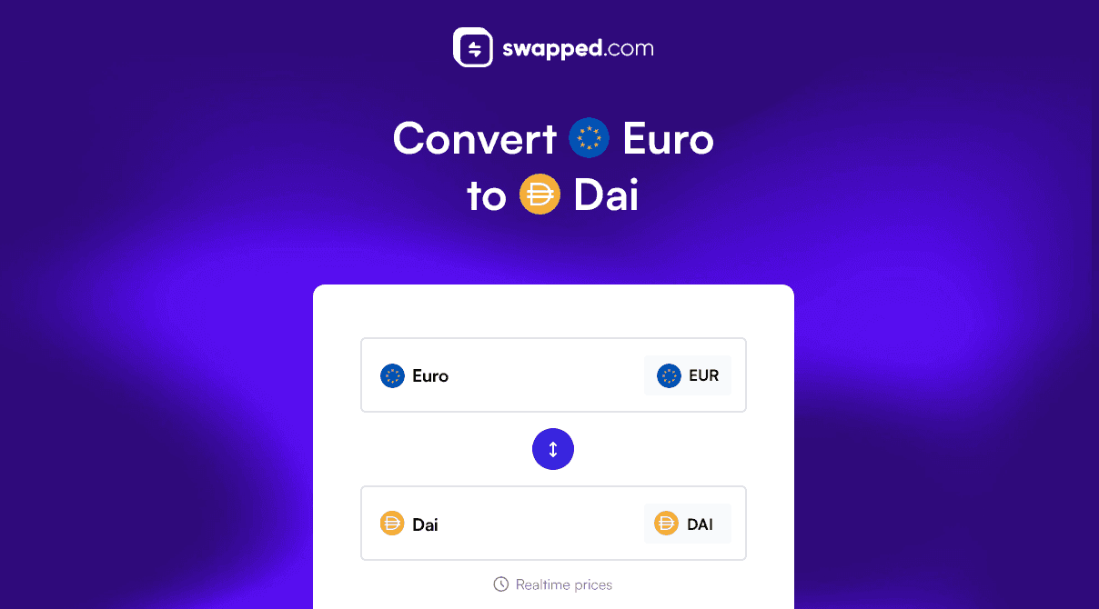 Convert Euro (EUR) to Dai (DAI)
