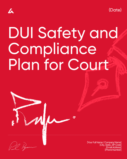 DUI Safety and Compliance Plan for Court
