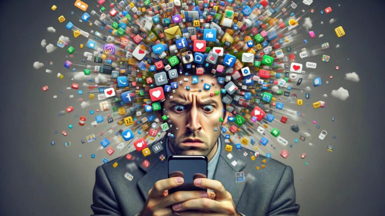 social media clutter