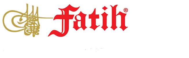 شعار Fatih Wrought Iron باللون الفاتح للخلفيات الداكنة.