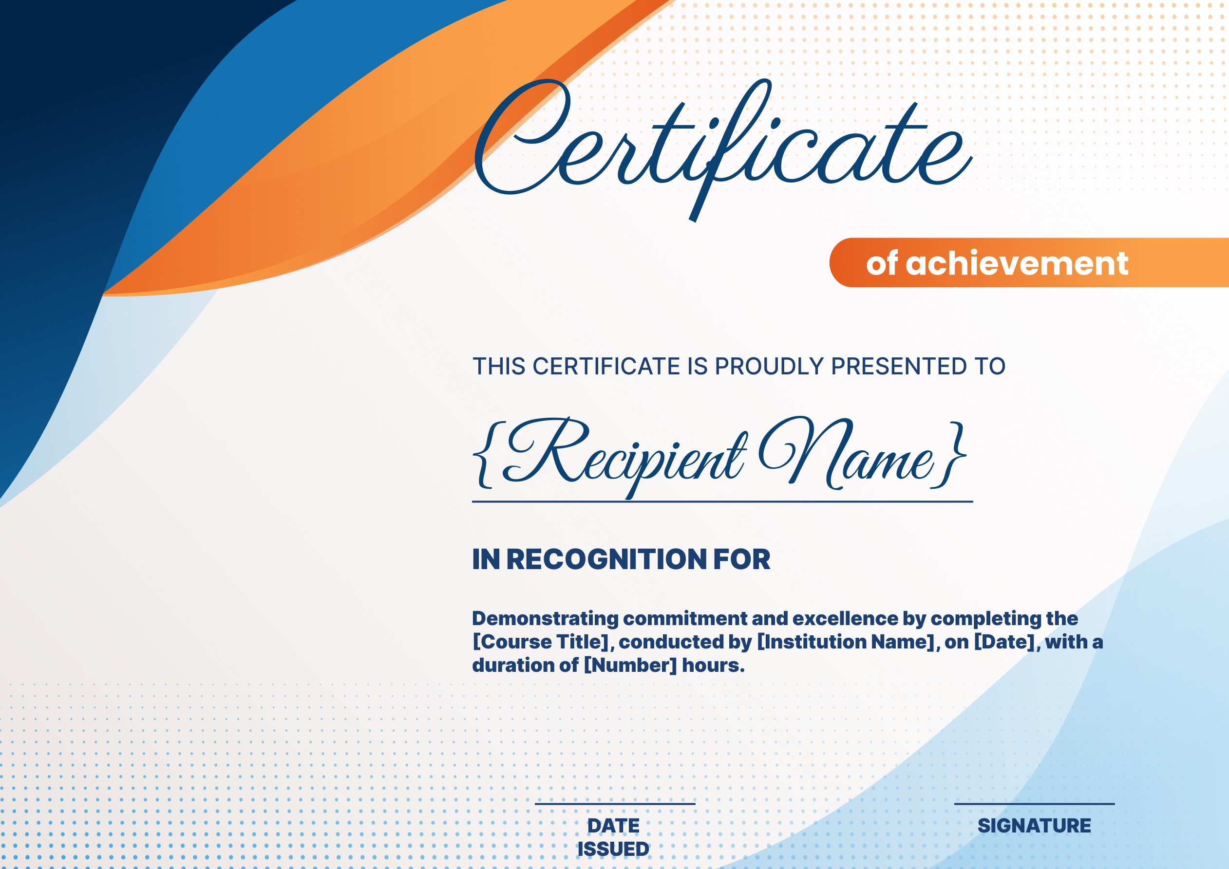 Wauld - Timeless and professional CPD certificate template
