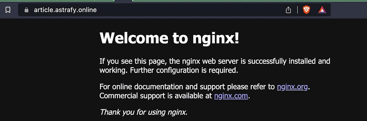Website connecting to GKE 1