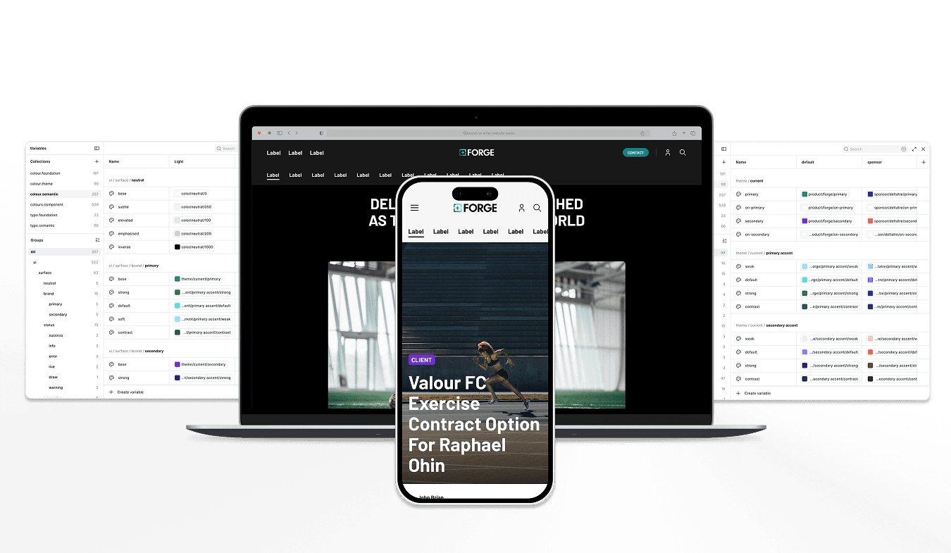 `the Forge 4 Tier Design System