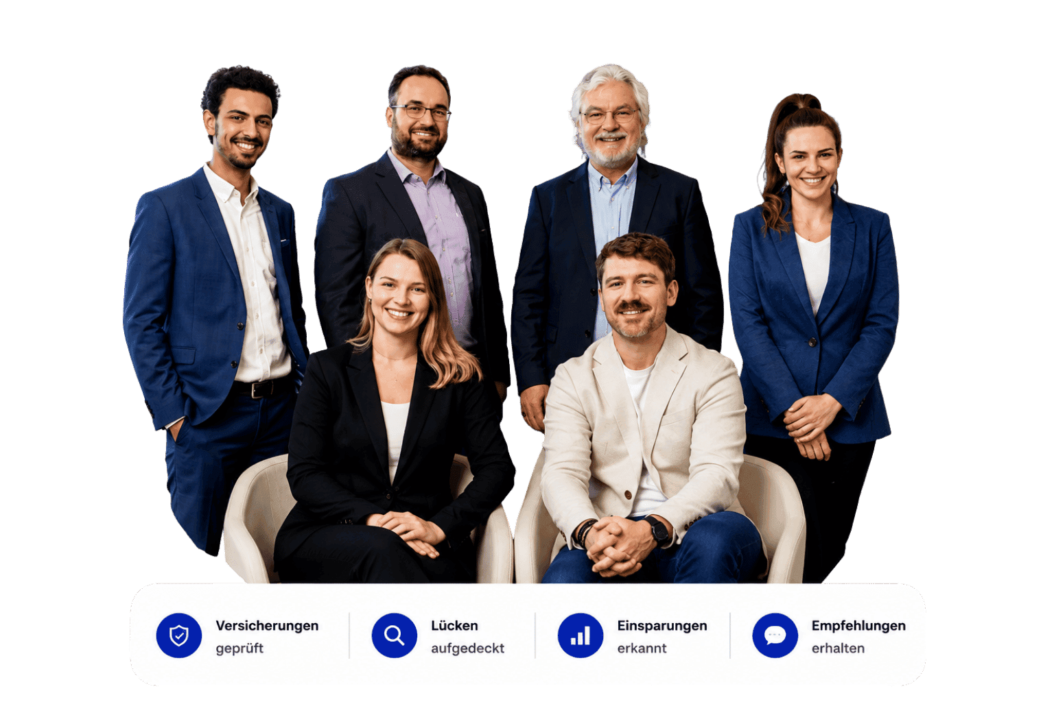 AXA Beratungsteam beim Versicherungs-Check für Versicherungen, Vorsorge und Absicherung