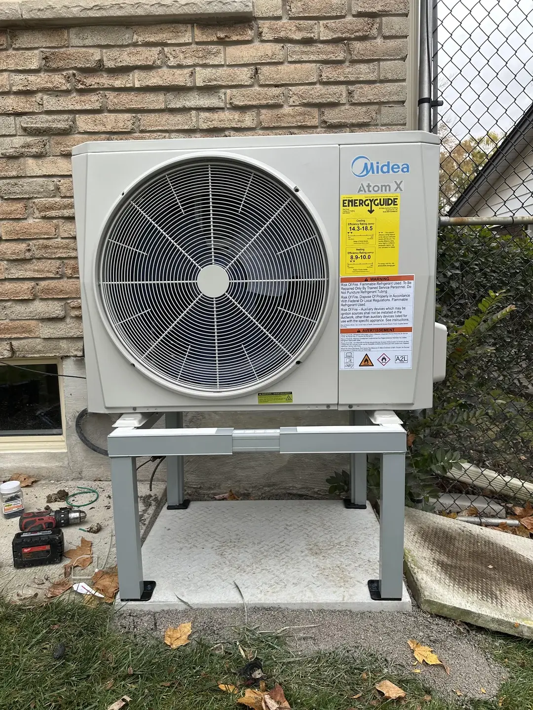 Heat pump installed in mississauga home