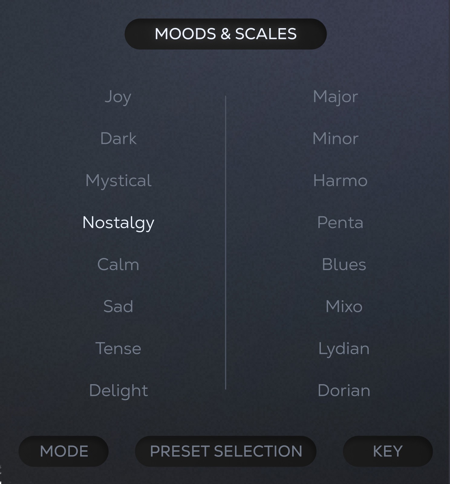 Homescreen with open bottom drawer