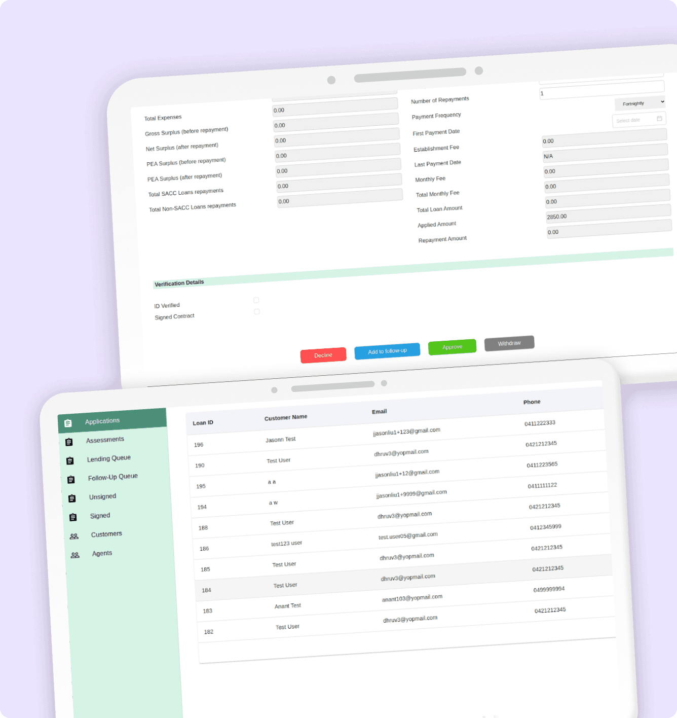 Sublime case study Loan Management Platform