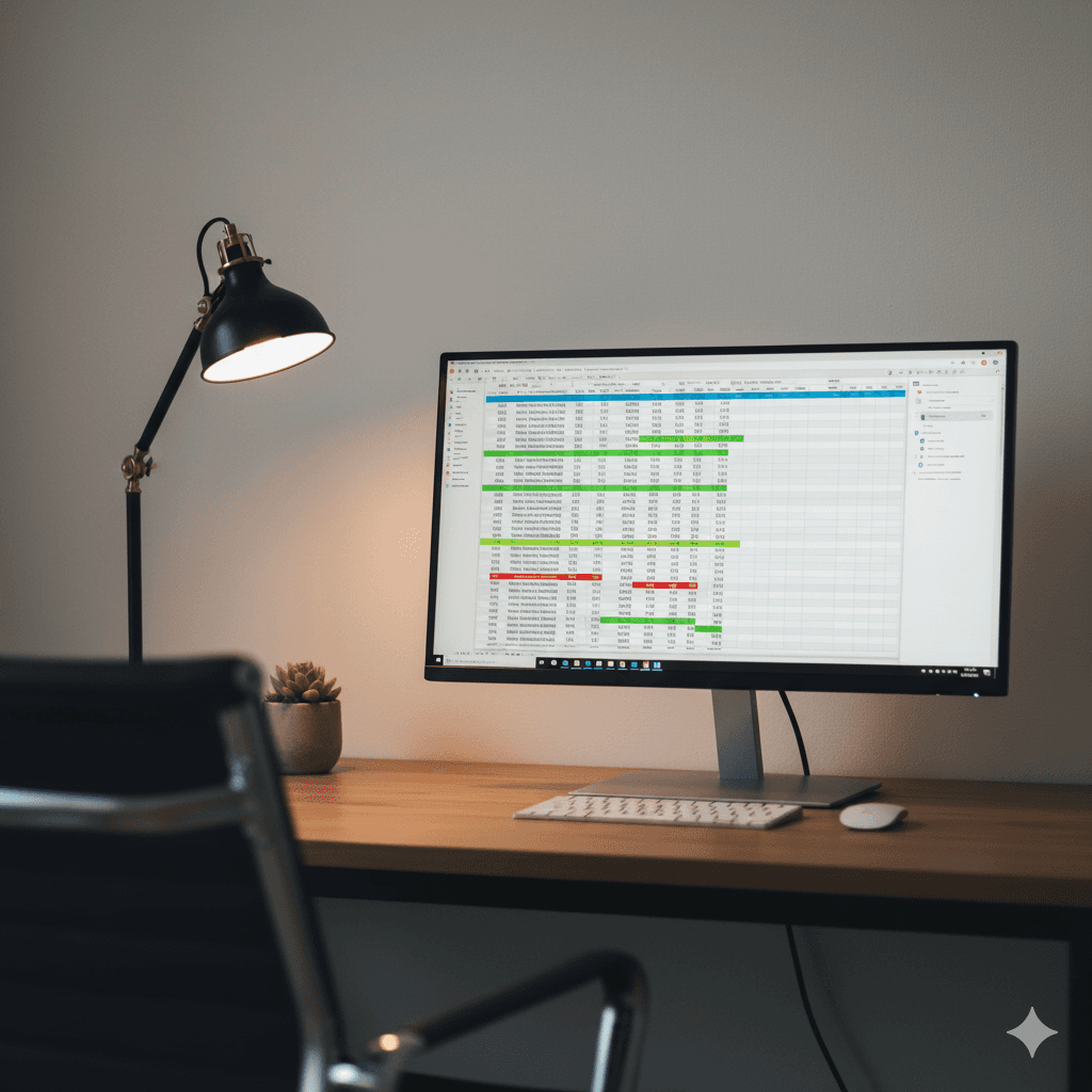 two ladies looking at a laptop and smiling