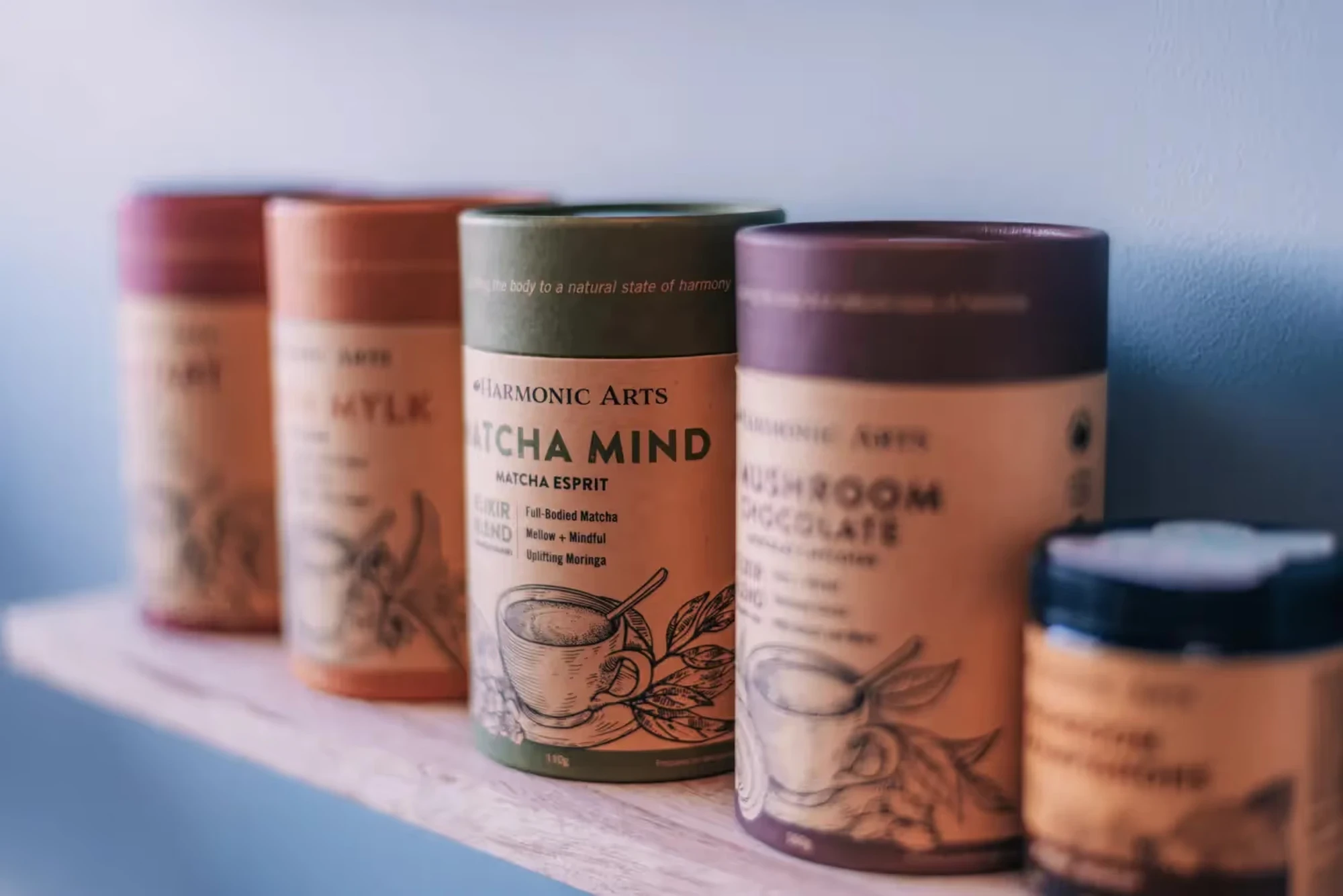 Seek Optimal wellness products arranged for brand photography