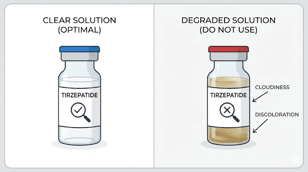 How to spot degraded compounded tirzepatide visual inspection guide