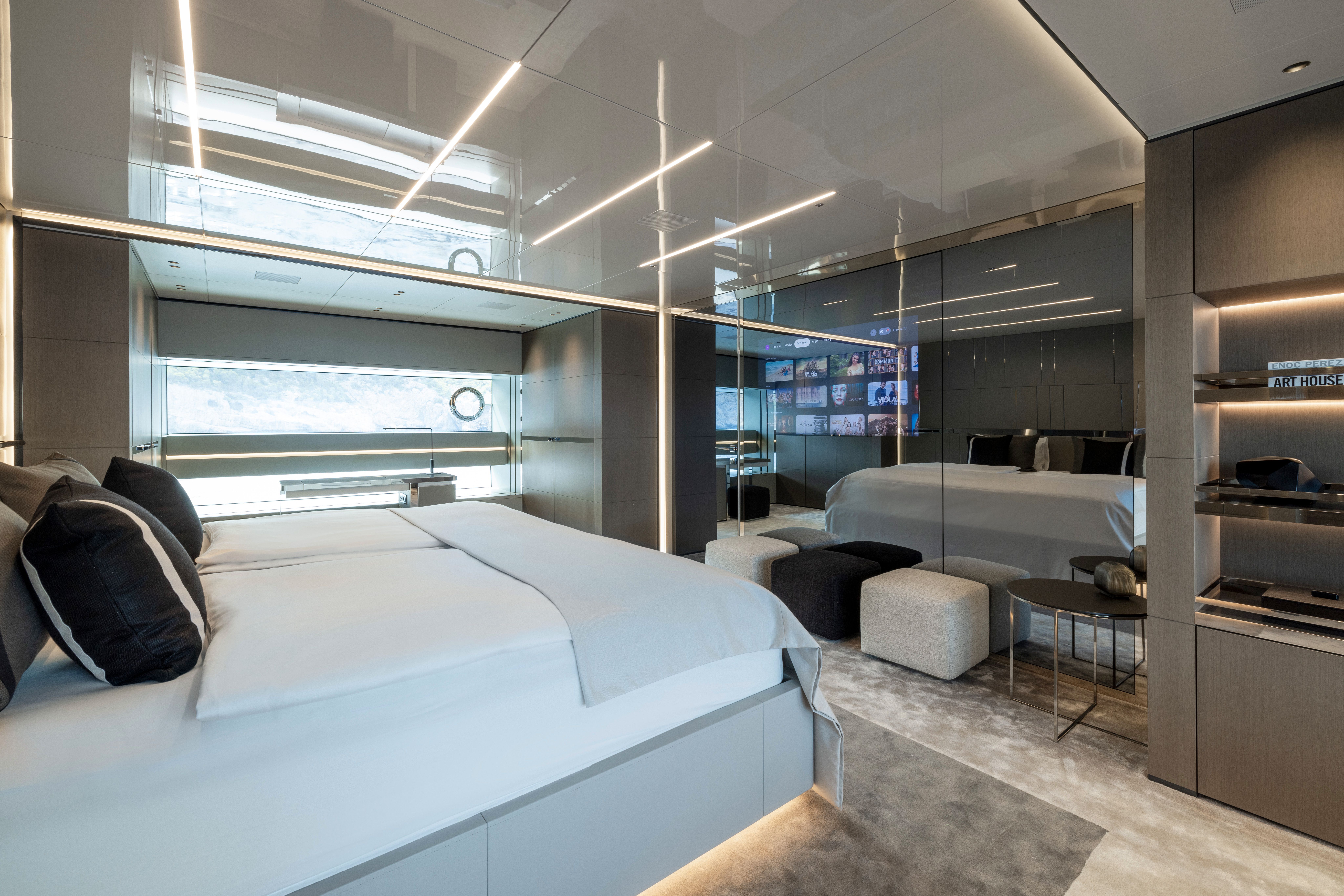 photo of the interior of a luxury yatch