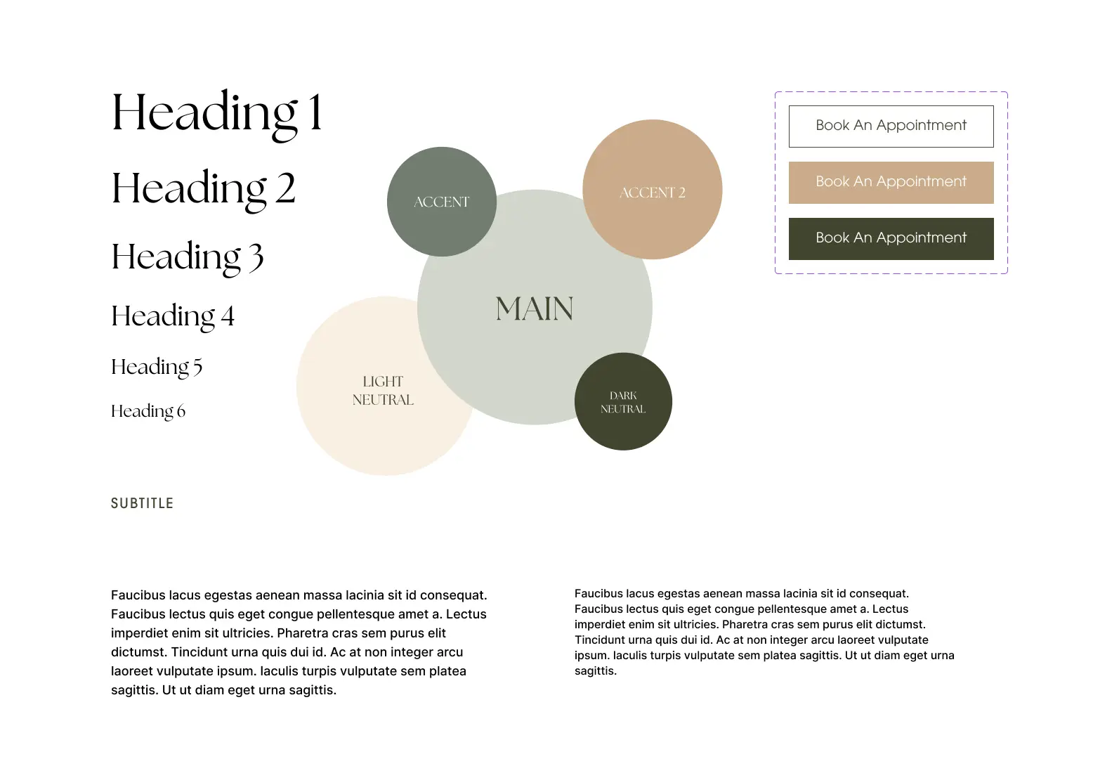 A graphic featuring abstract circles in earthy tones with text about a theme or topic, arranged in a clean layout.