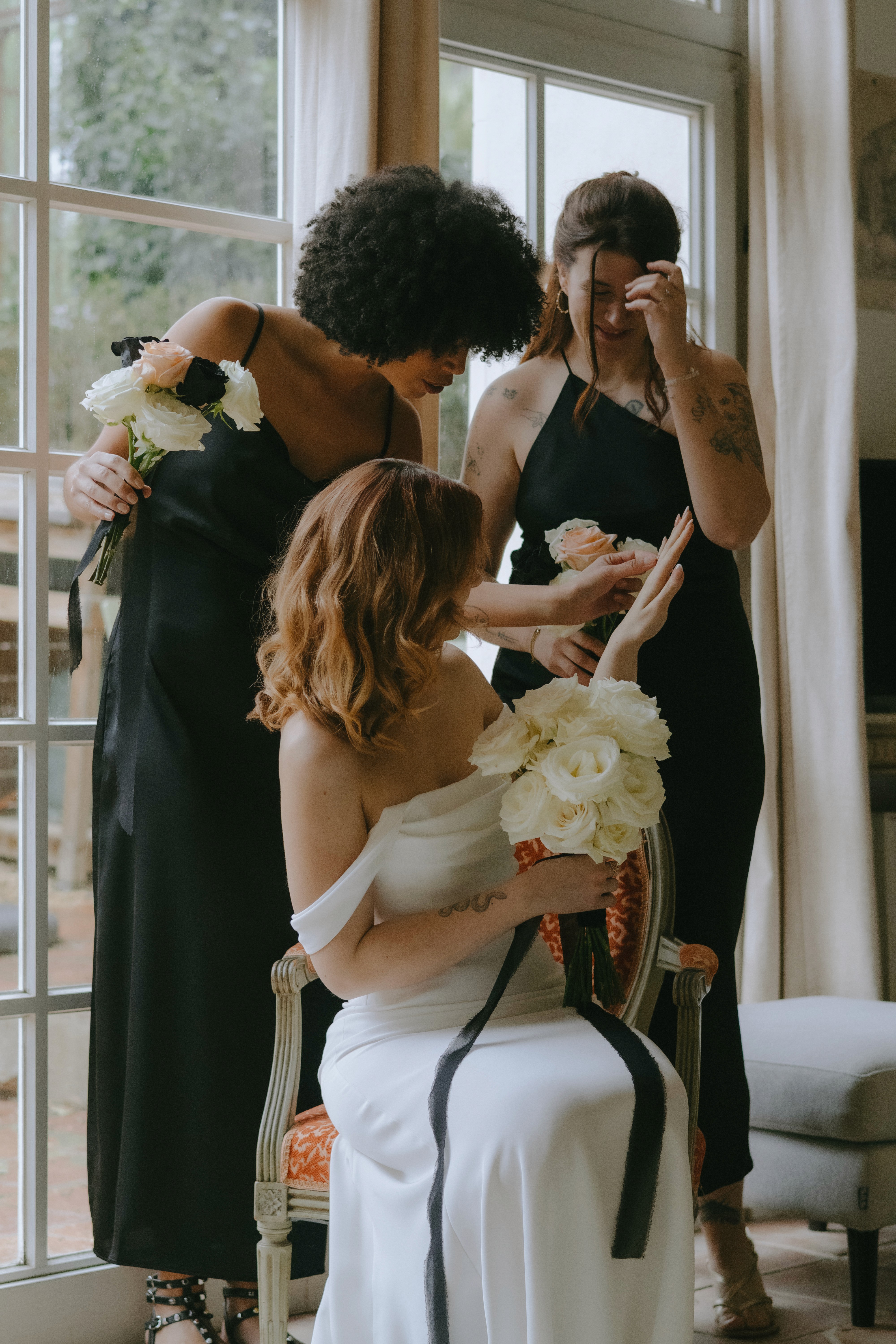 Romantic wedding moment