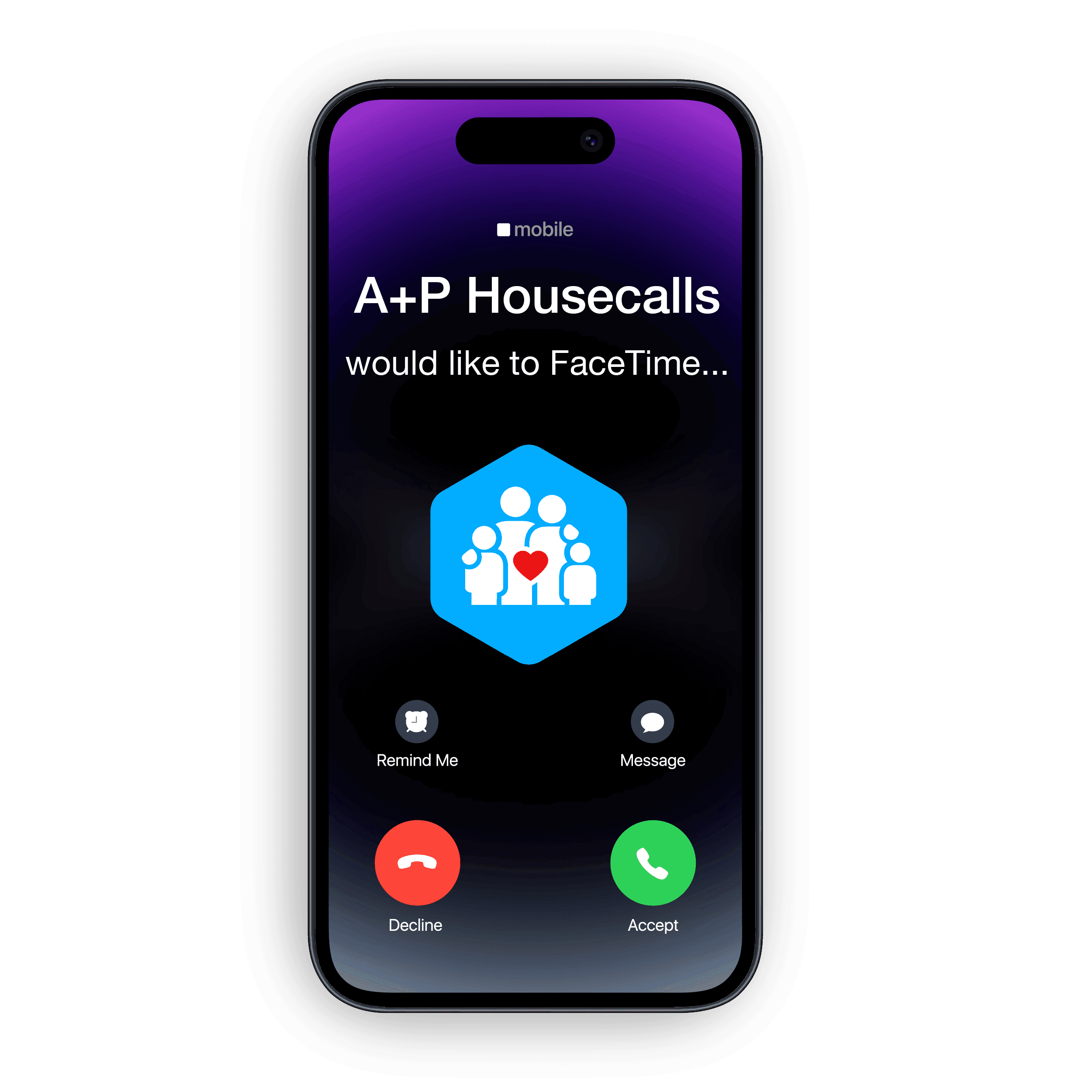 A+P House Calls telemedicine service — FaceTime video consultation with a healthcare provider on Long Island, NY