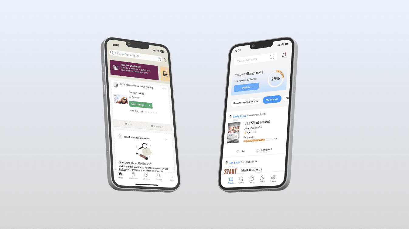 Redesign de l'app Goodreads