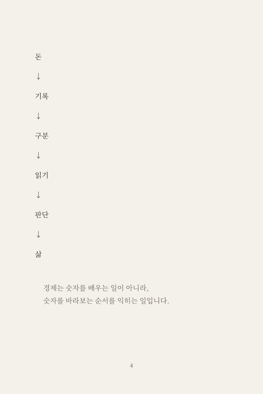 돈에서 기록과 구분, 읽기와 판단을 지나 삶으로 이어지는 한 장의 지도