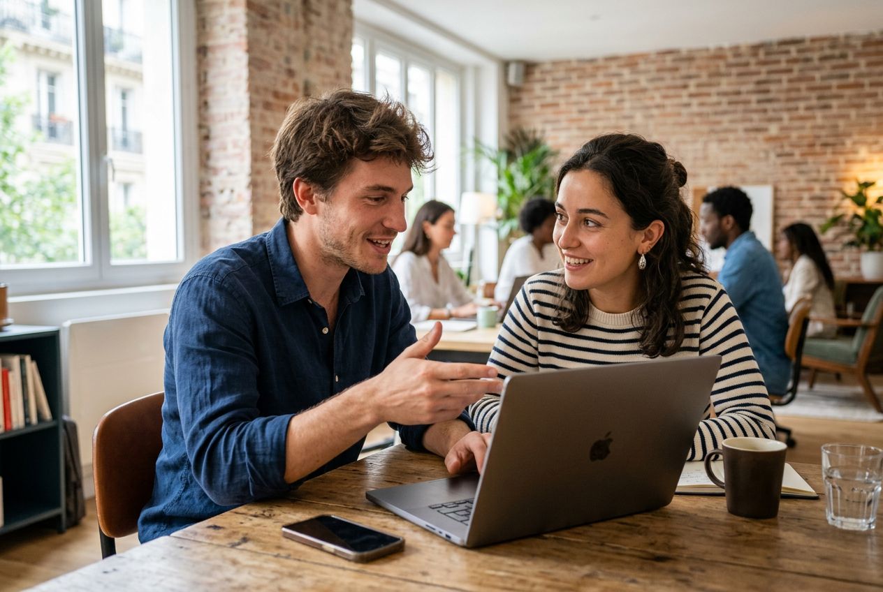 Fondateurs de startup collaborant, profil créateurs d'entreprise