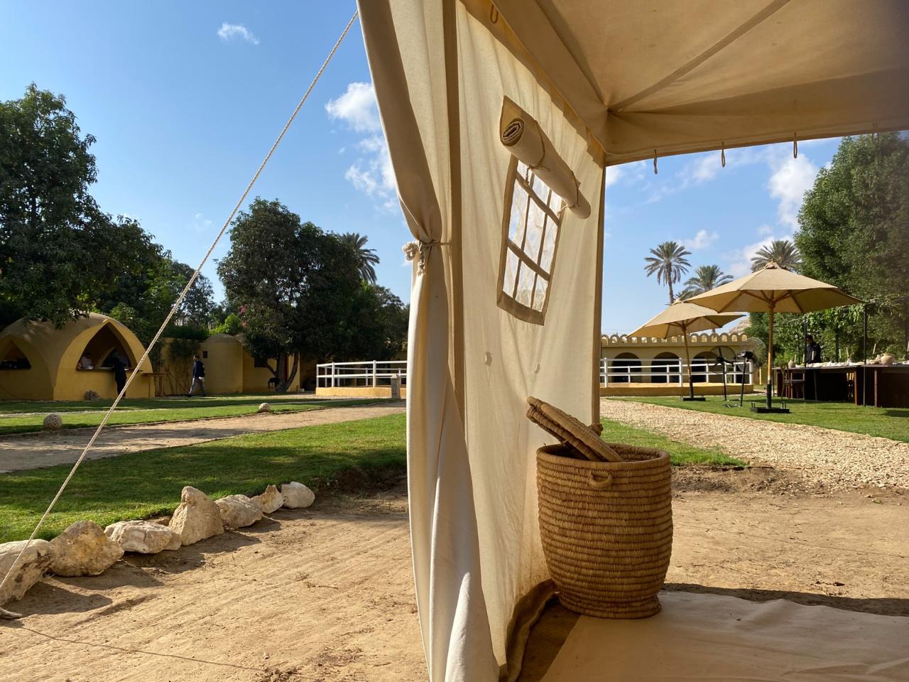 Garden tent area
