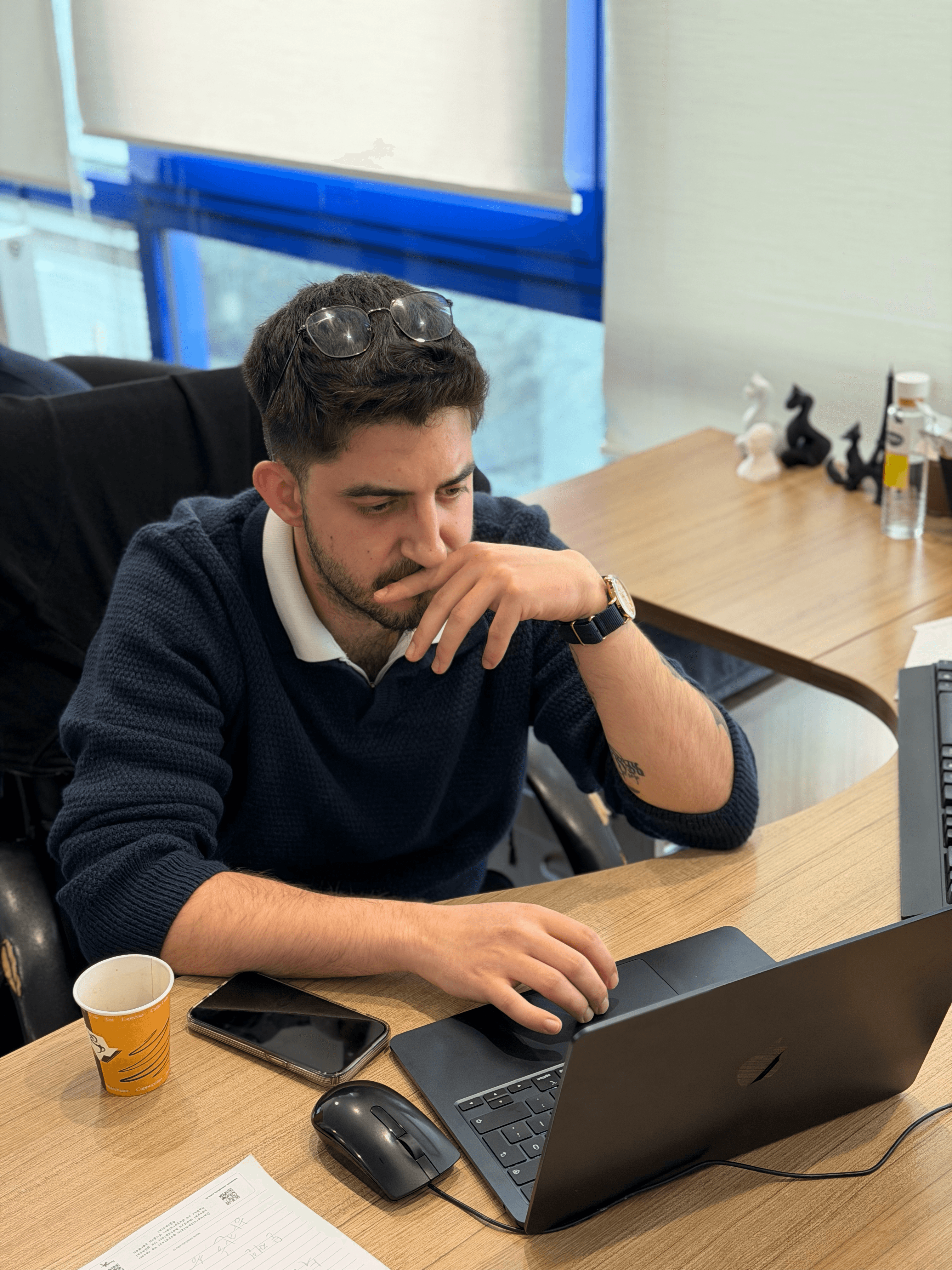 Photo of Hamza as a music producer