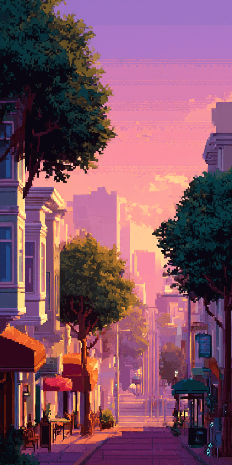 A illustrative picture of a town