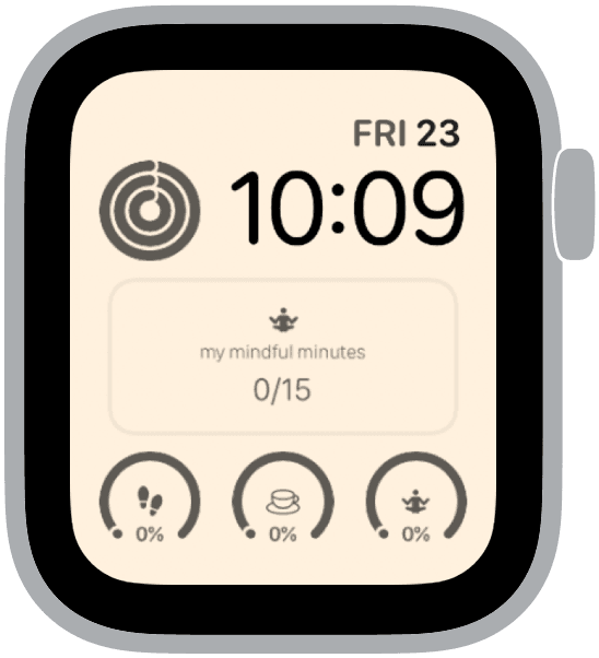 An Apple Watch face from the steady state collection