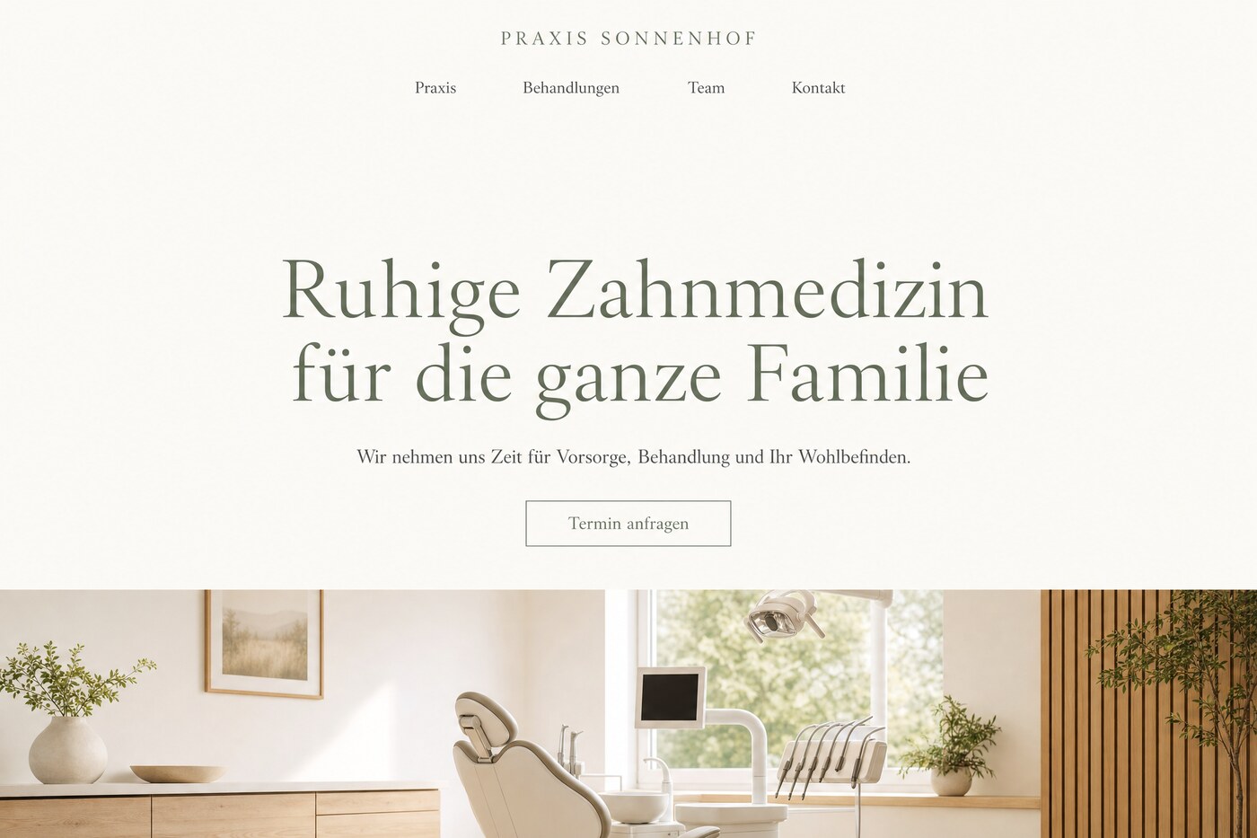 Beispiel einer von Rheinmarketing gebauten Website