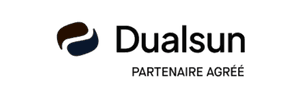 Logo DualSun : Solarock est partenaire agréé de DualSun